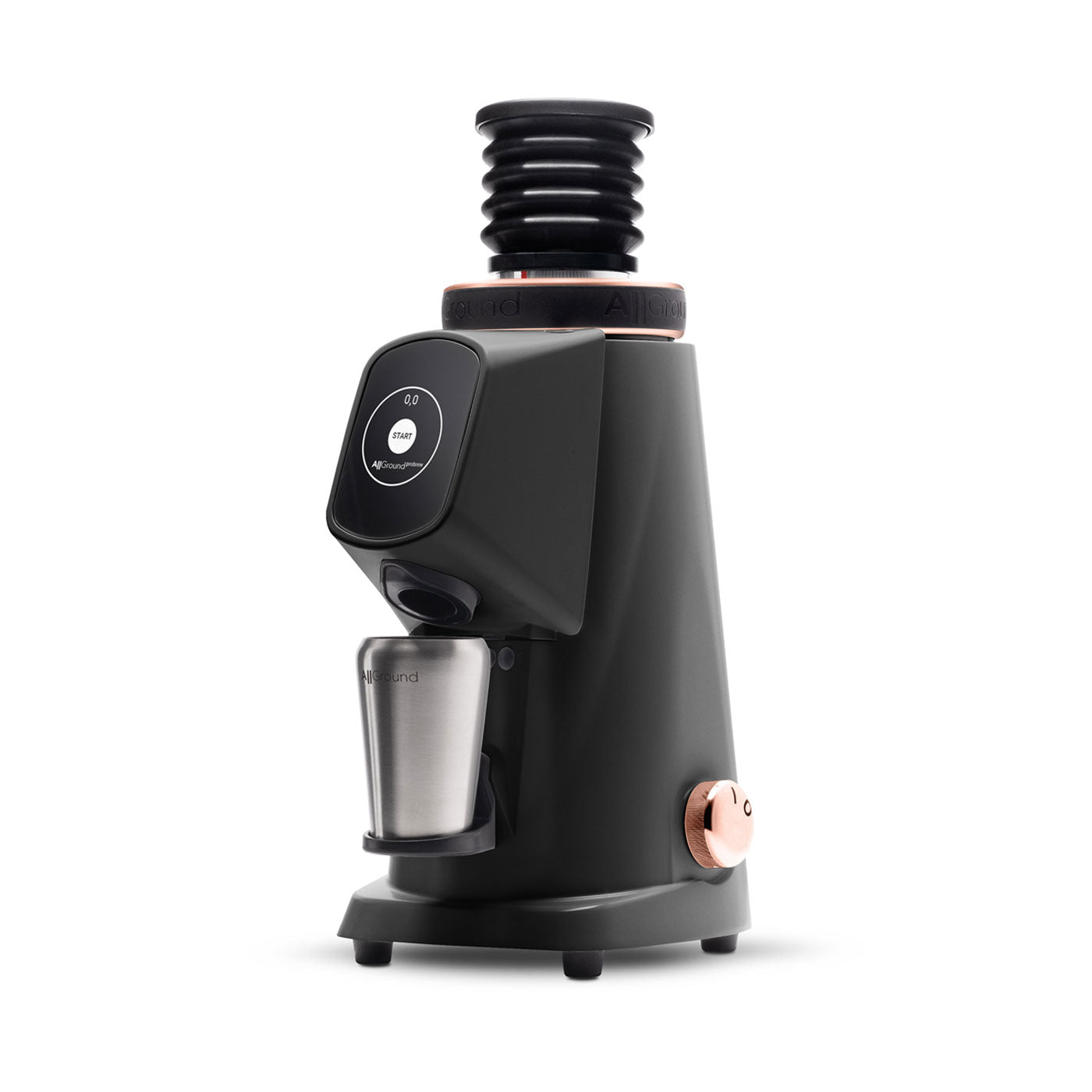 Fiorenzato AllGround ProBrew Filter Coffee Grinder - Black w/ Rose Gold