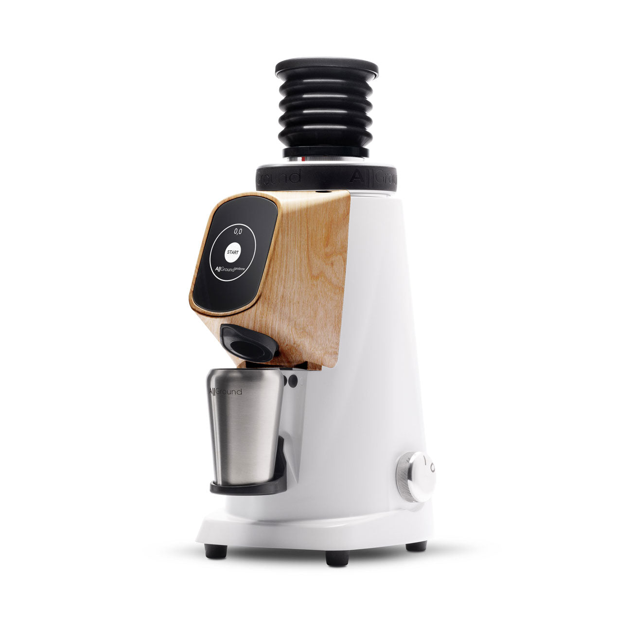 Fiorenzato AllGround ProBrew Filter Coffee Grinder - White w/ Wood