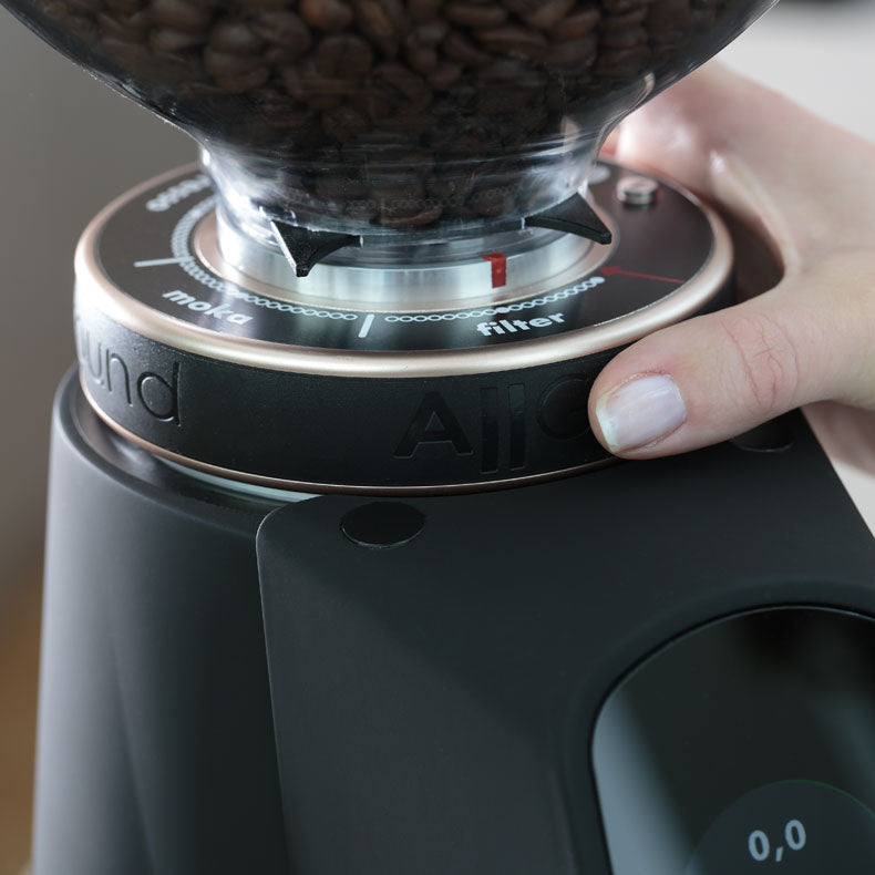 Fiorenzato AllGround All Purpose Home Coffee Grinder - Black w/ Rose Gold
